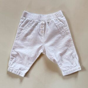 Cyrillus Paris Linen Blend Baby Pants 3M | White | French